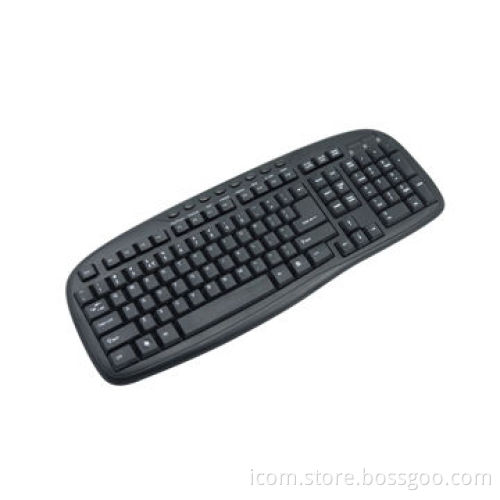 Multimedia Keyboard with 104 Standard Keys, 8 Enhanced Hotkeys, Novelty Burly, Multiple Languages